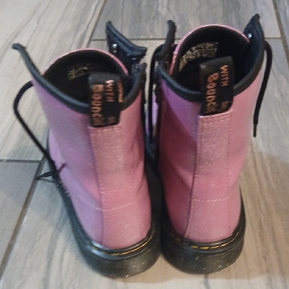 Pink Lace-Up Women's Boots - Picture 4 of 8